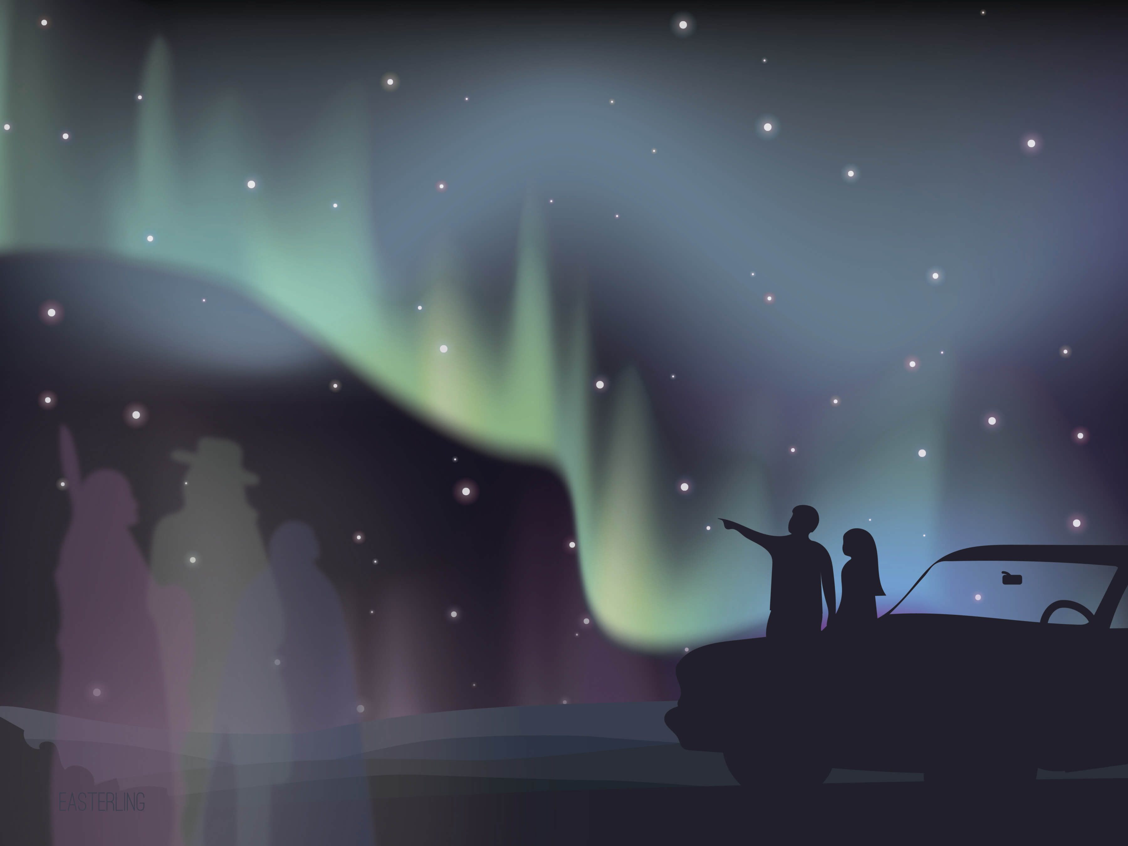 She Watches the Sky illustration