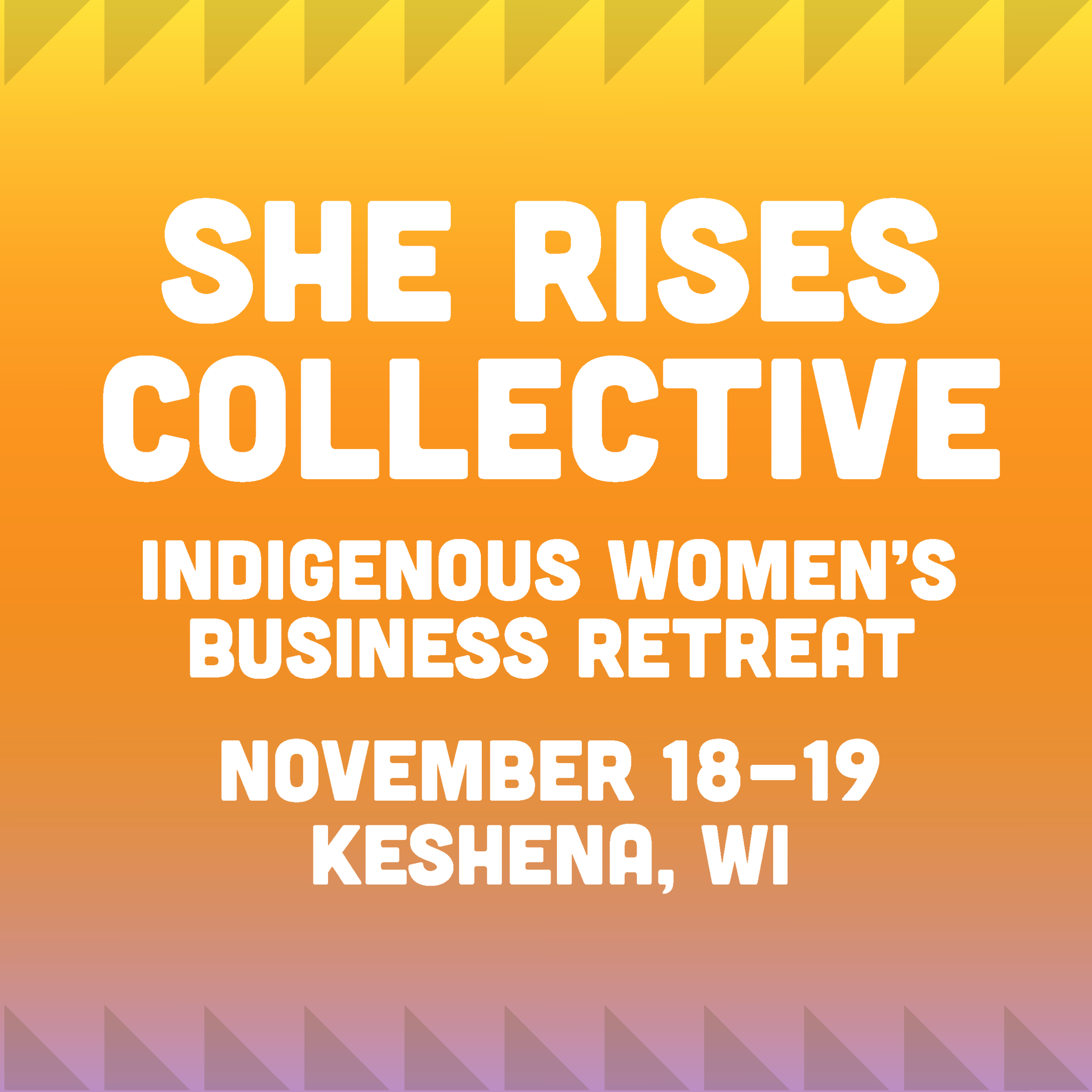 She Rises Collective social media graphic
